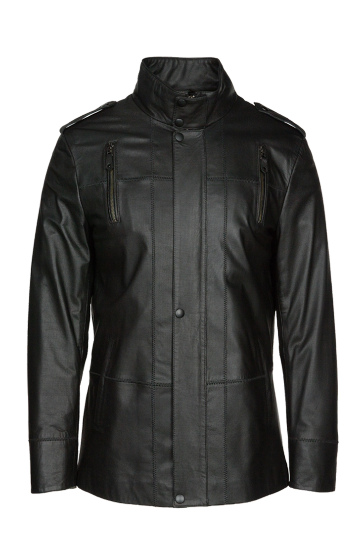Cropped Faux leather Jacket