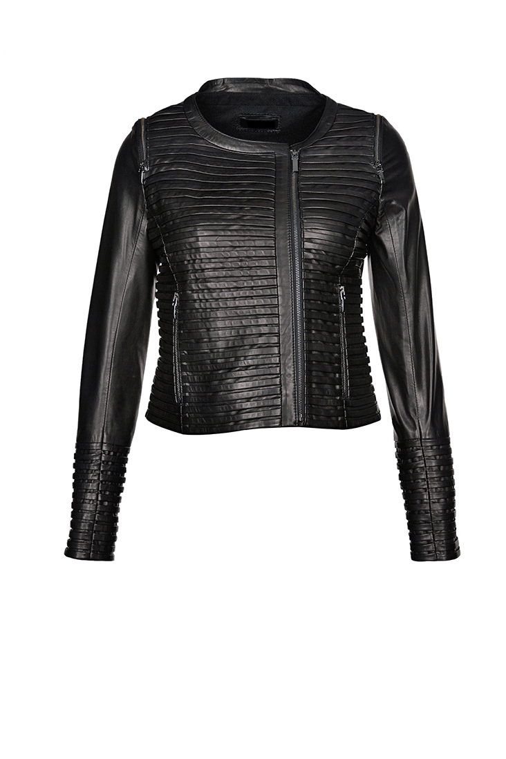 Deri Biker Ceket