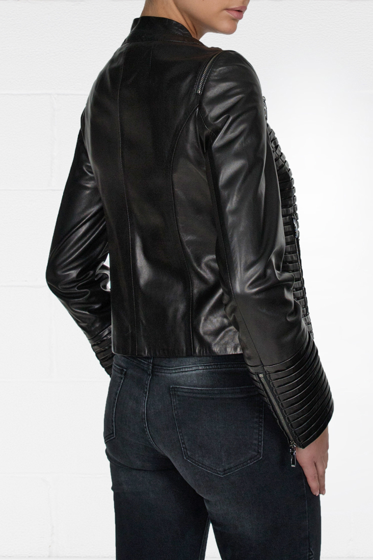 Deri Biker Ceket
