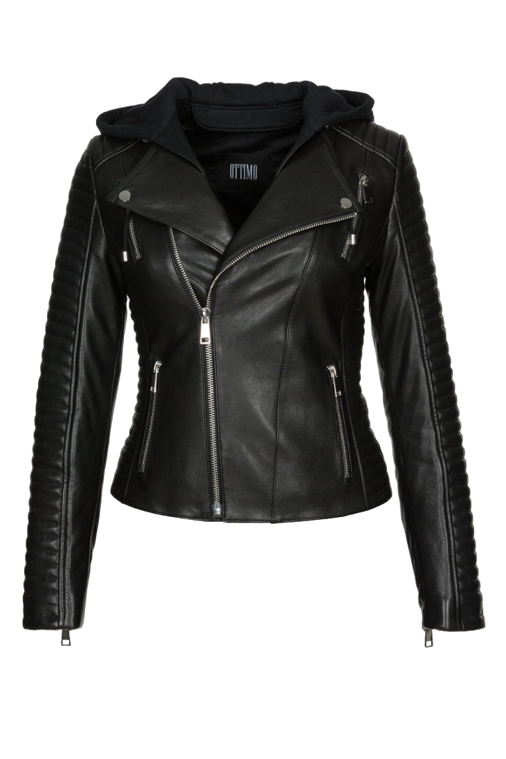 Deri Biker Ceket