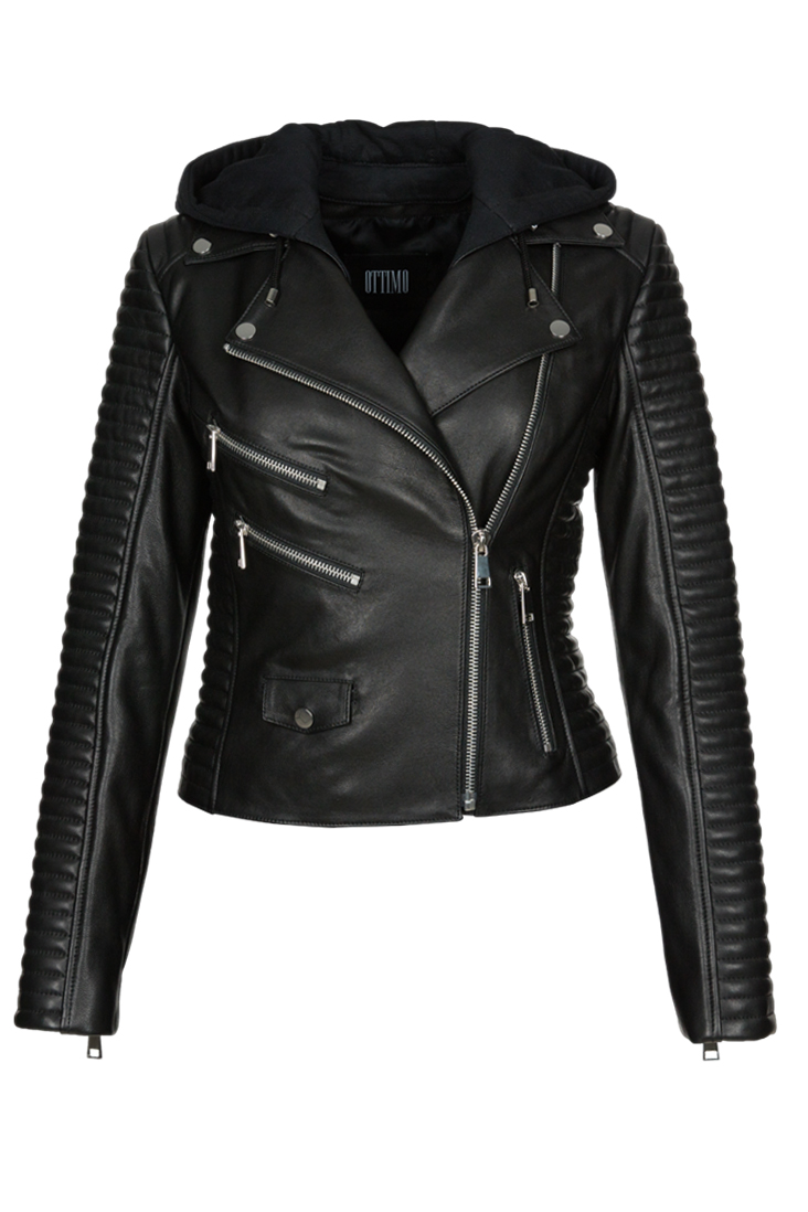 Deri Biker Ceket