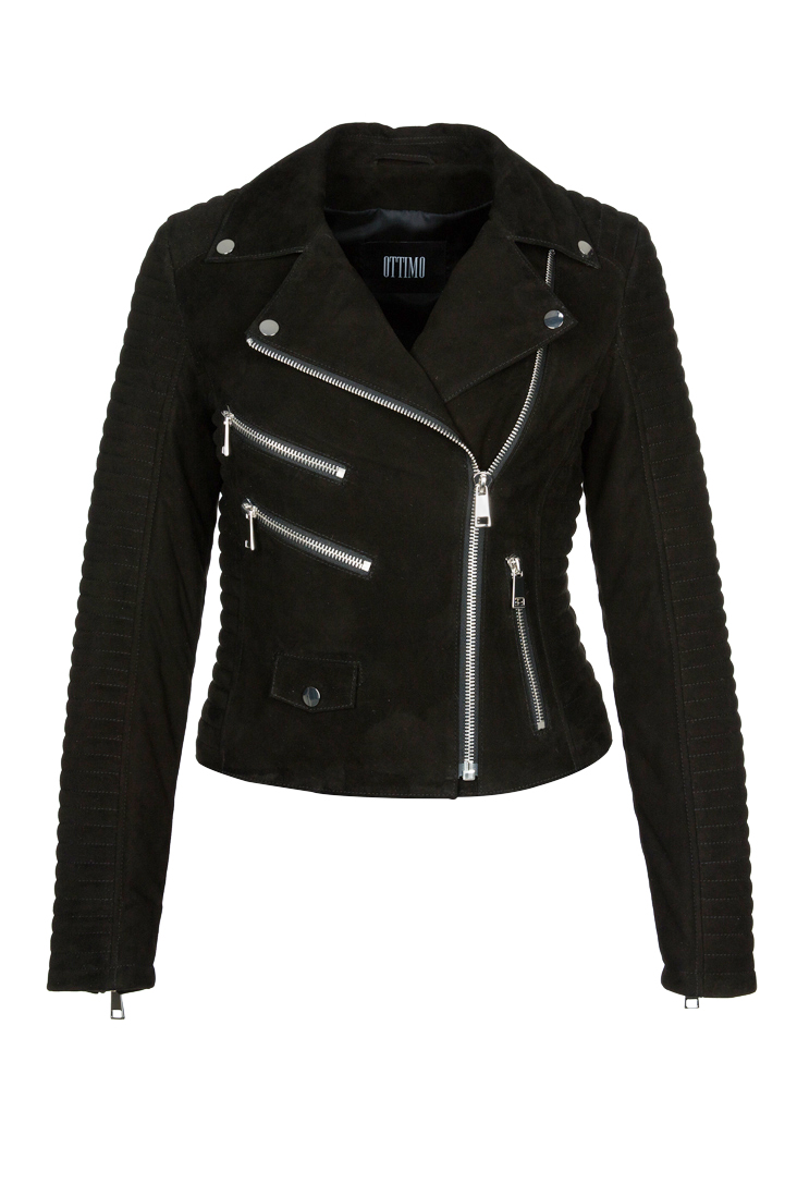 Süet Biker Ceket