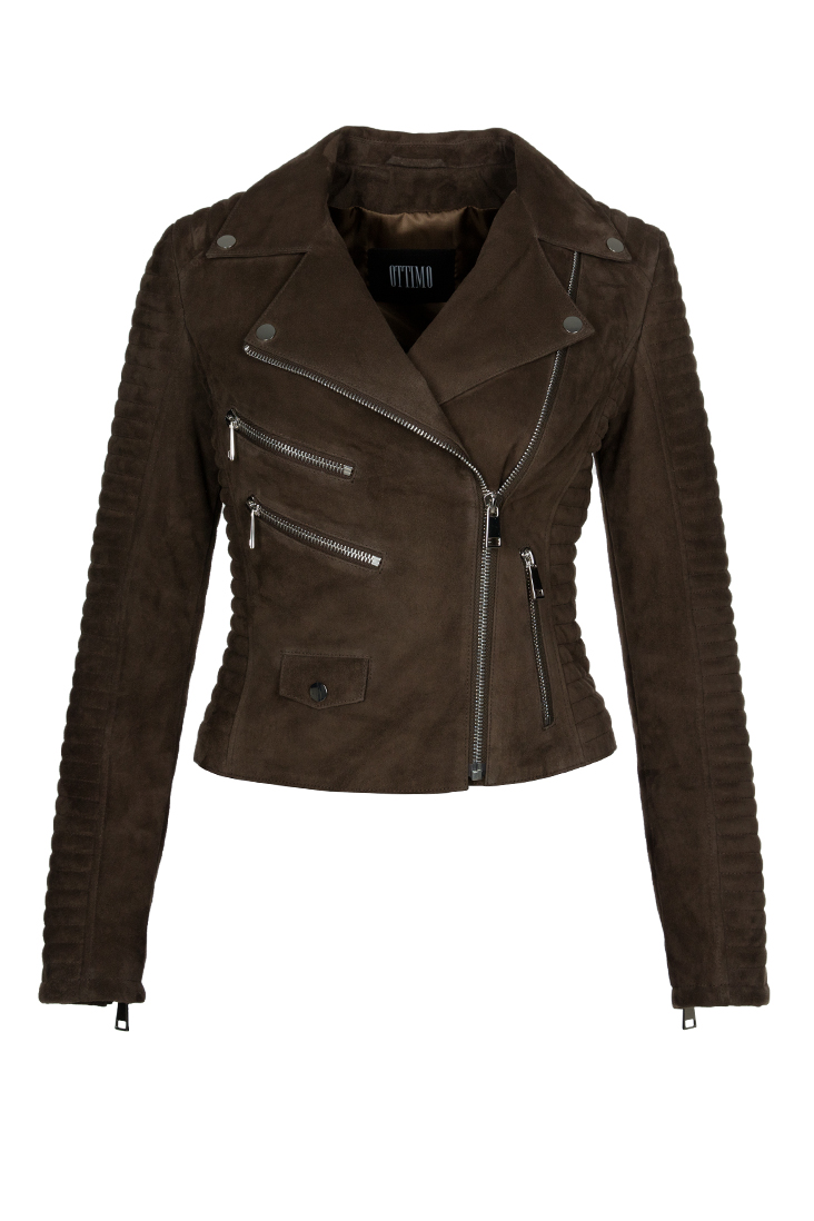 Süet Biker Ceket
