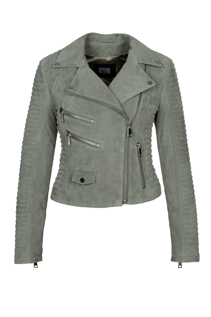 Süet Biker Ceket