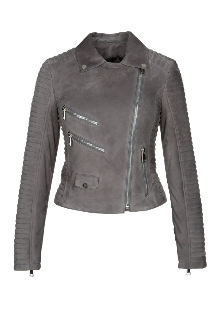 Süet Biker Ceket
