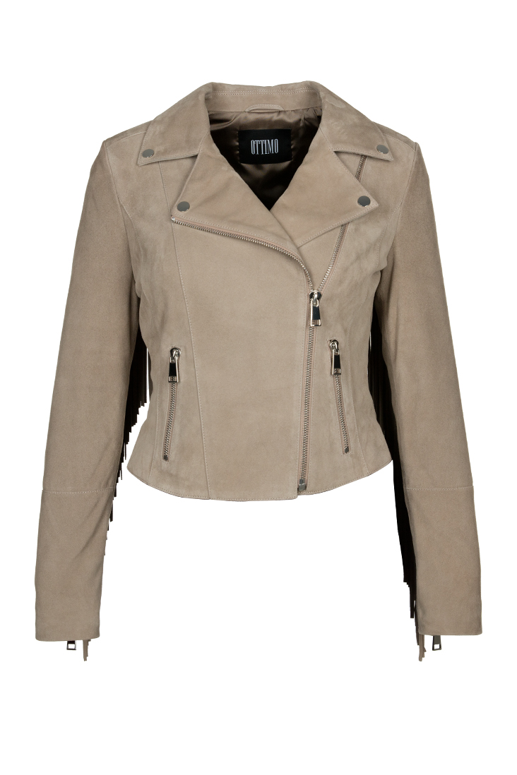 Süet Biker Ceket
